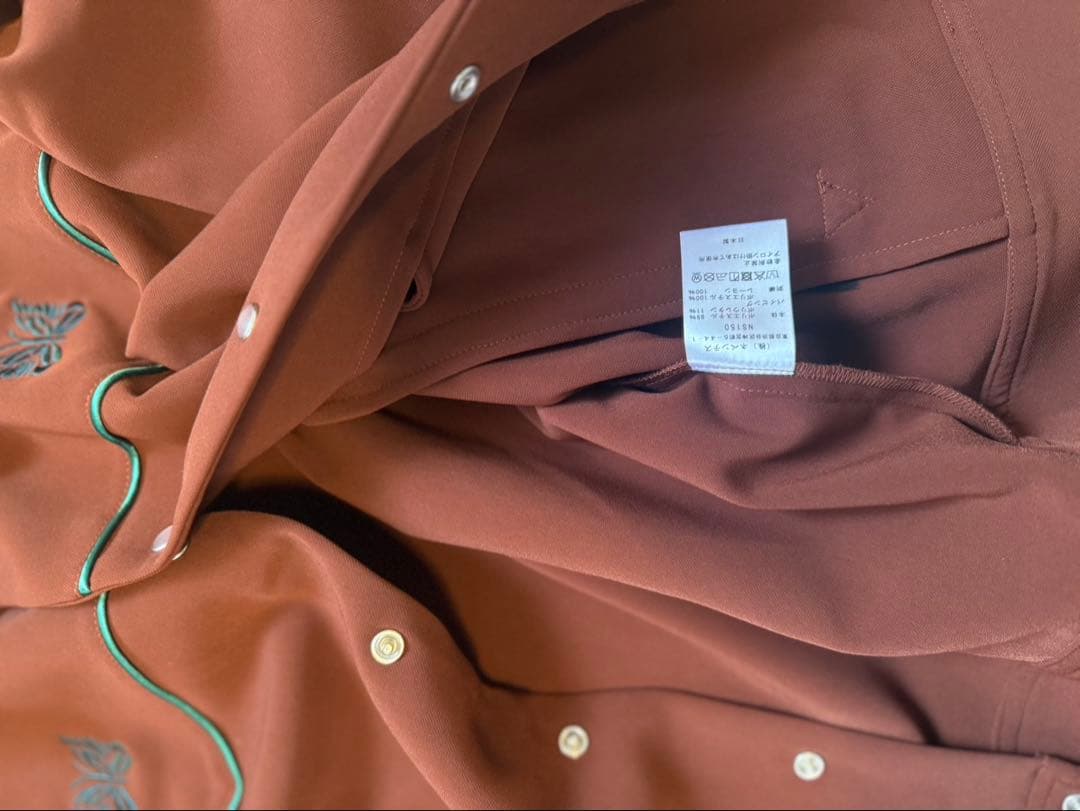 も*ー様 ニードルス　ブラウン刺繍カジュアルジャケット