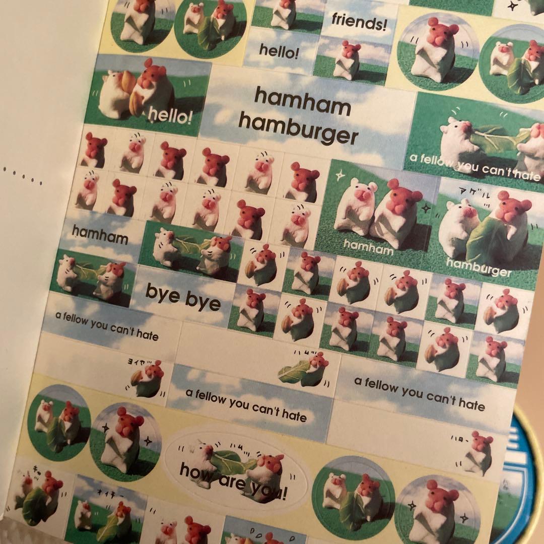 カミオジャパン　平成レトロ　ハムスタ学習帳　メモ帳　チビカップメモ　レア