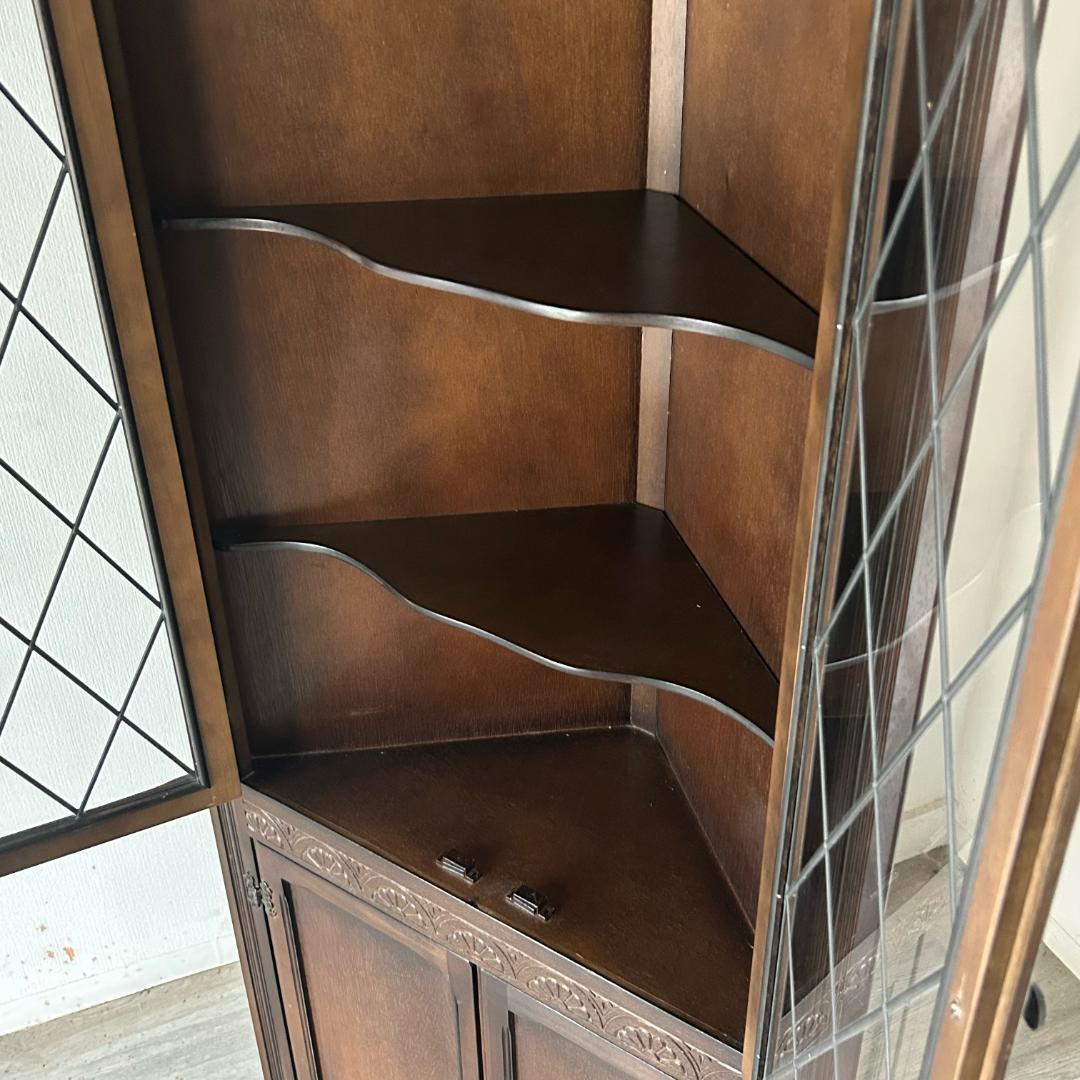 イギリス アンティーク　家具 コーナーキャビネット　1950年頃 513A