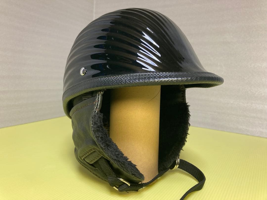 tt&co　旧型　リブジョッキー　本革イヤーマフ 刻印リベット　ハーレー