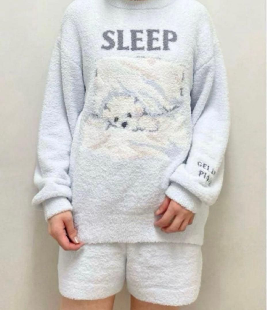 ジェラートピケ スリープドッグジャガードプルオーバー&ショートパンツ