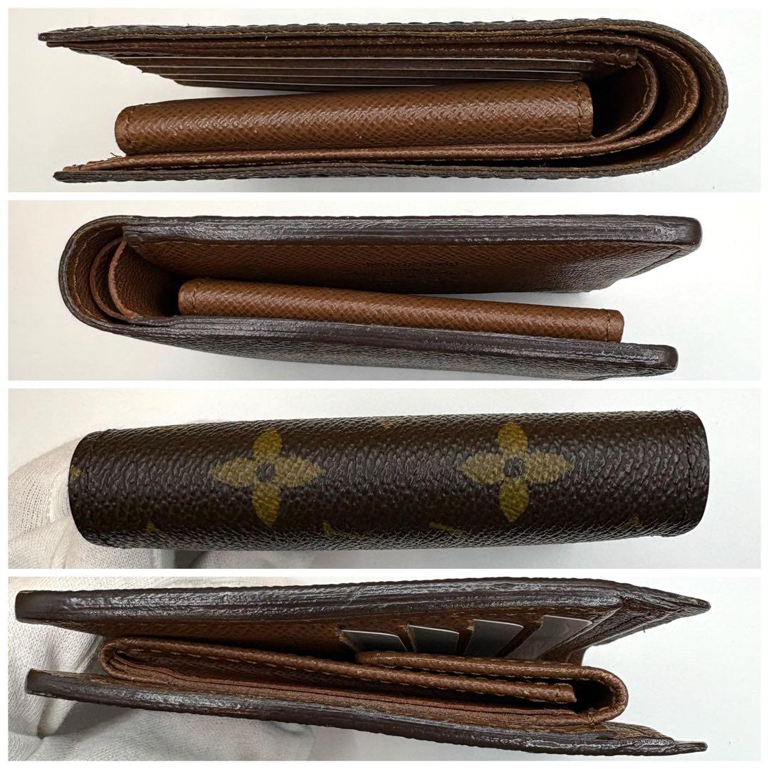 【美品 カード4枚】ルイヴィトン ポルトフォイユマルコ モノグラム 折り財布