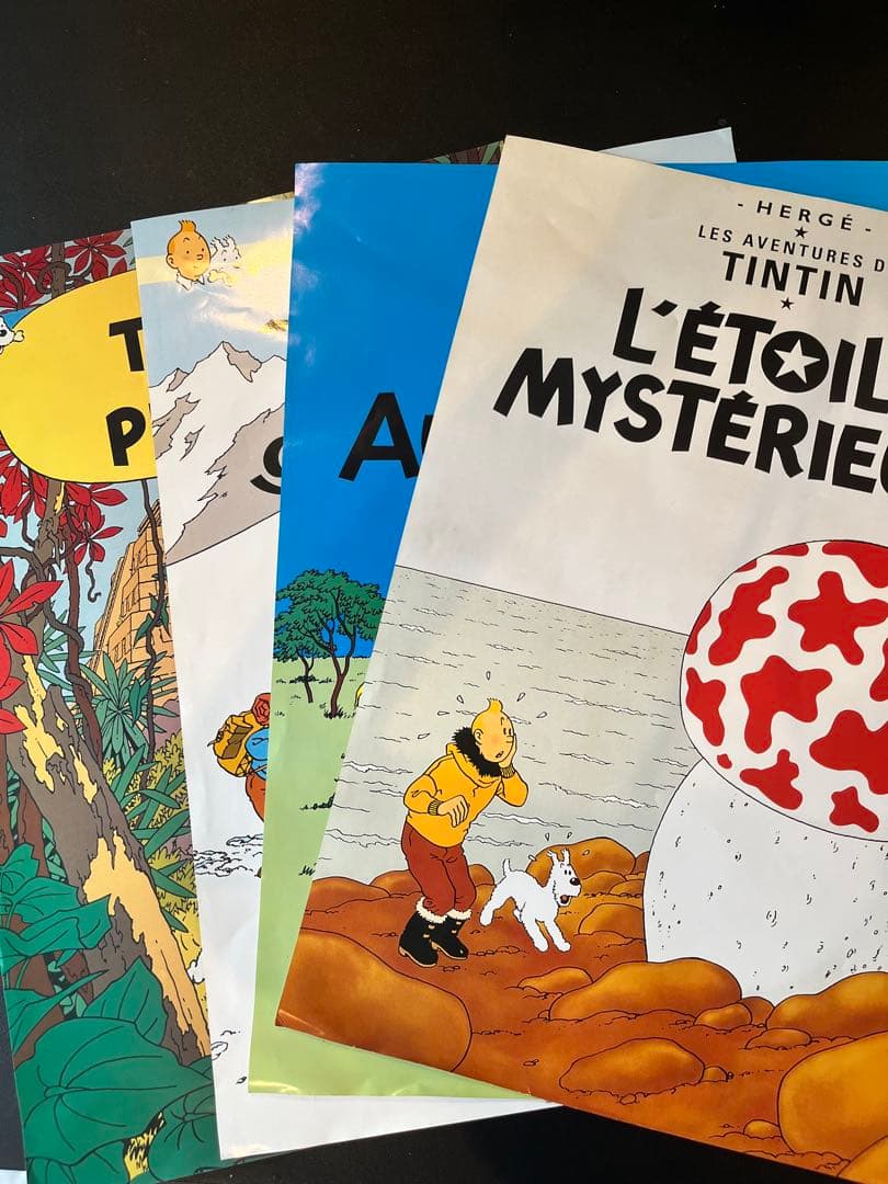 タンタンの冒険　ポスター　4枚セット