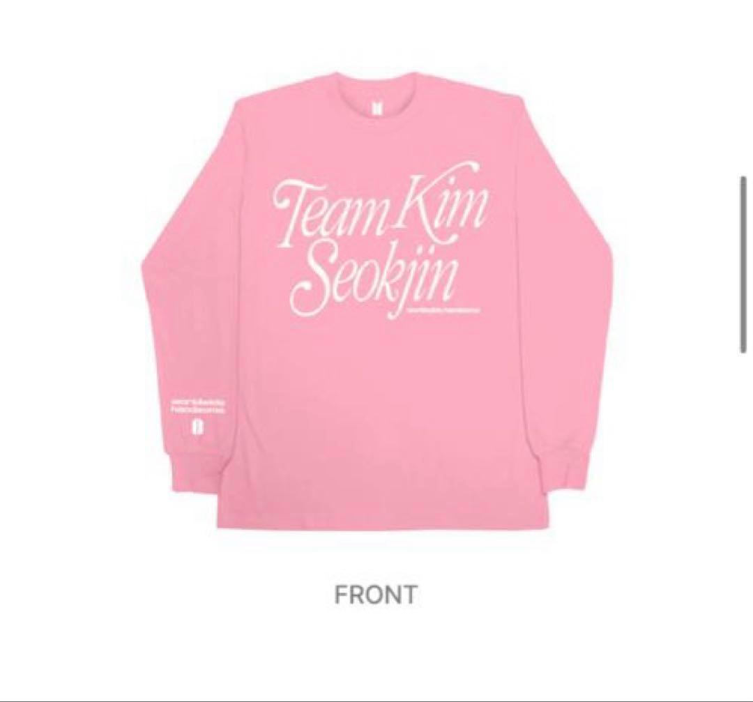 BTS Jin Team Kim Seokjin 長袖Tシャツ・L黒・新品