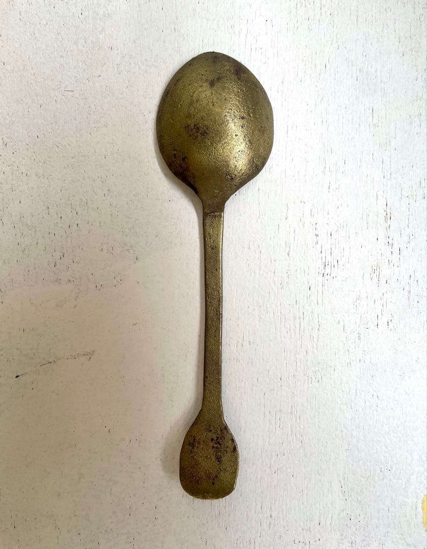 18世紀　真鍮スプーン　ノルマンディー地方　フランス　/カトラリー　アンティーク