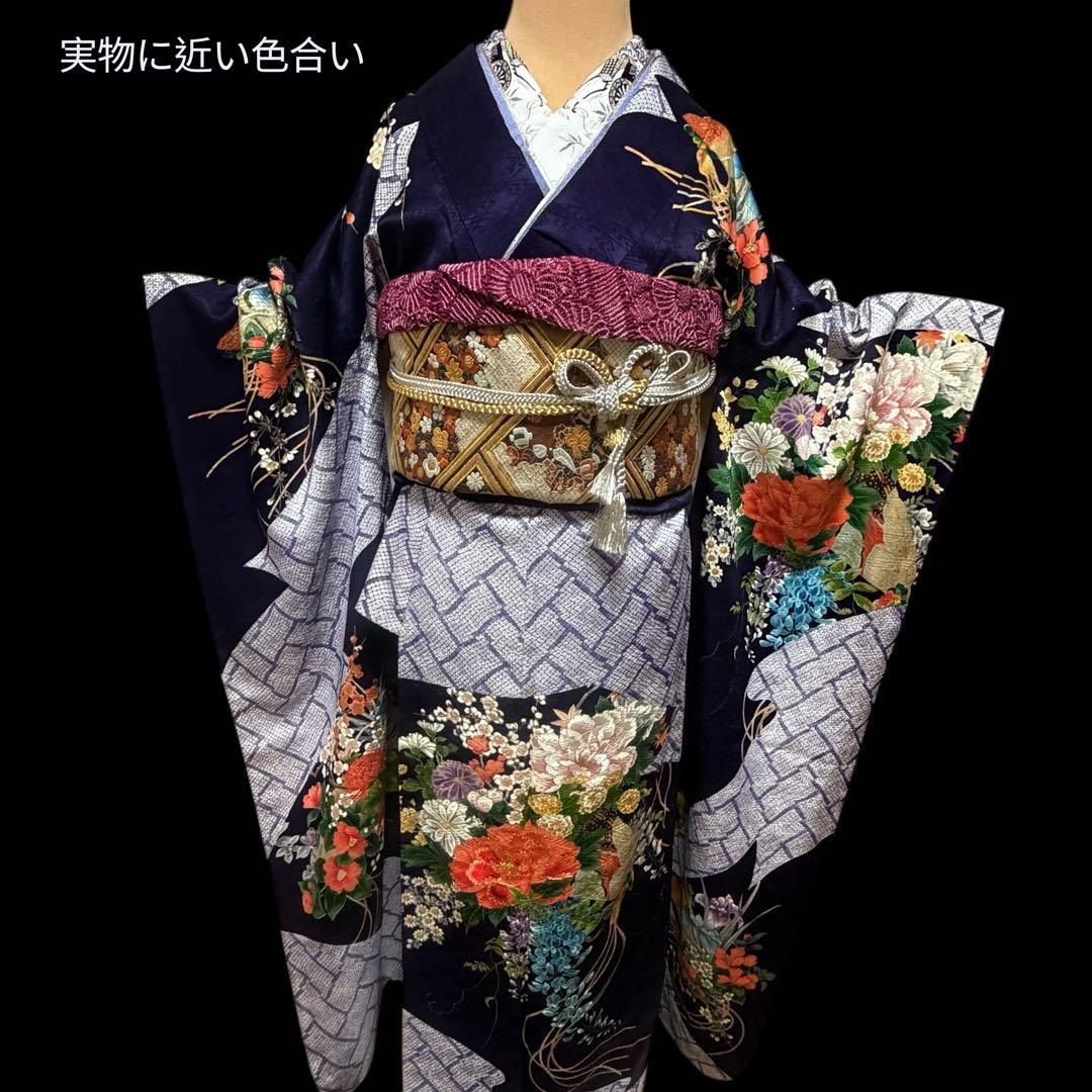 ★豪華絢爛手描き大振袖‼️三越扱い　袋帯他　6点セット