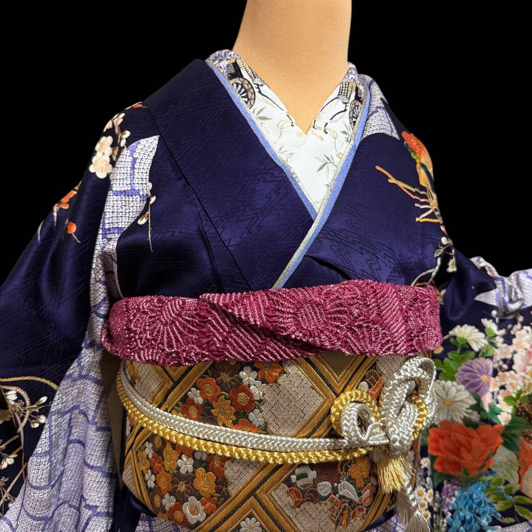 ★豪華絢爛手描き大振袖‼️三越扱い　袋帯他　6点セット