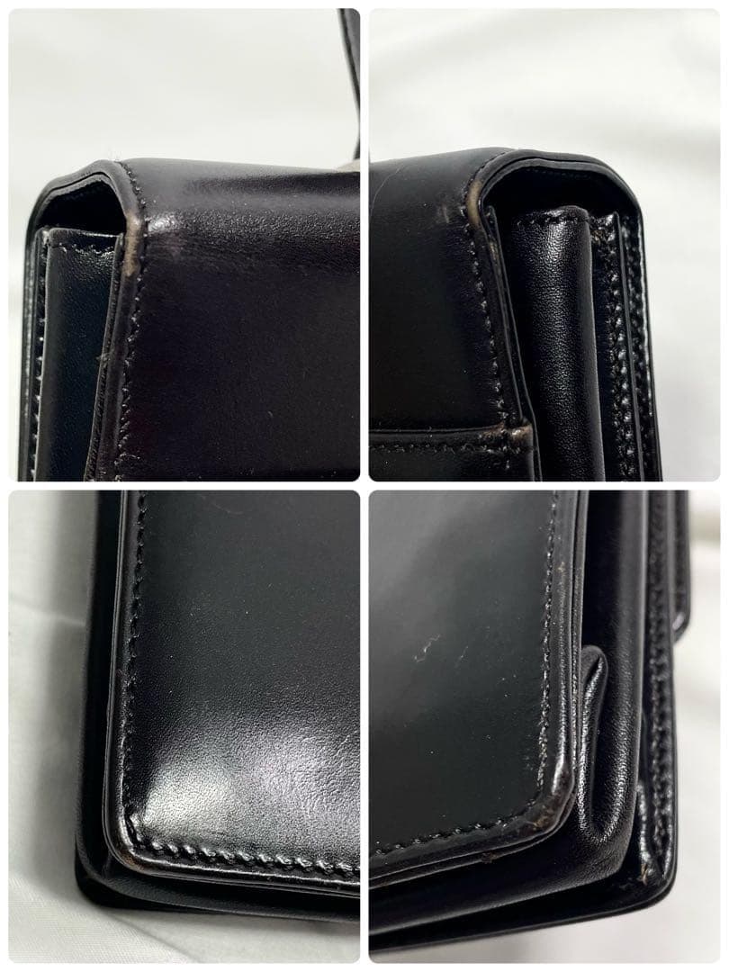 プラダ ロゴ レザー ハンド バッグ フラップ ワンハンドル　多機能　大容量