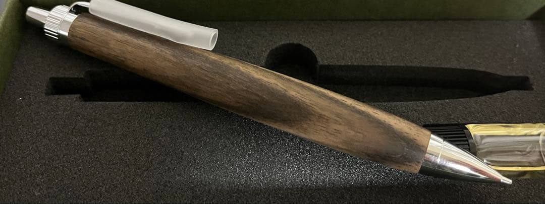 (新品)富士瘤クラフト　黒柿　0.5mm シャープペンシル