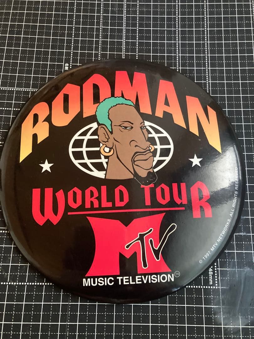 MTV denis rodman1997 world tour デカバッジ　レア