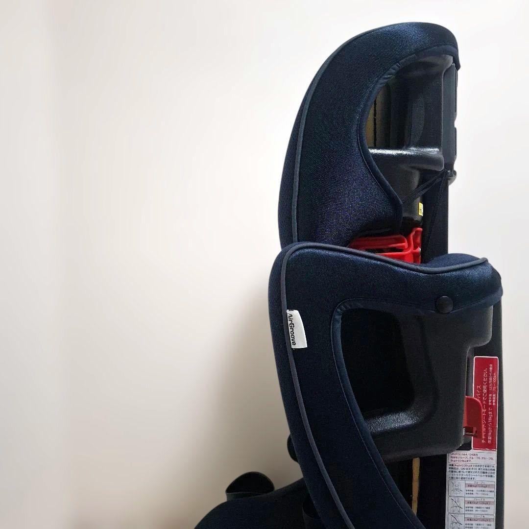 【美品】アップリカ エアグルーヴAD ネイビー チャイルドシート