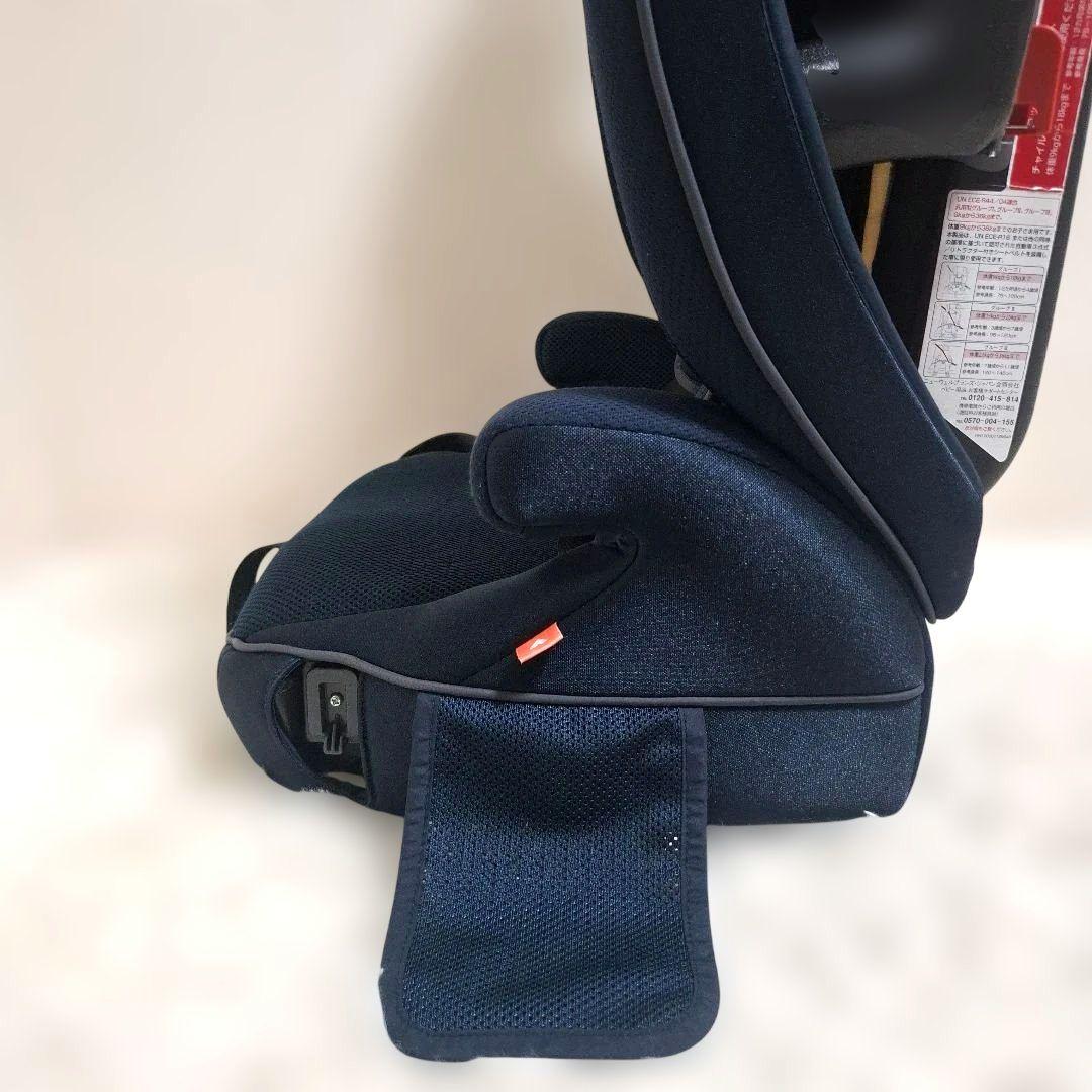 【美品】アップリカ エアグルーヴAD ネイビー チャイルドシート