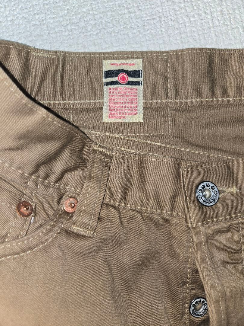 桃太郎ジーンズ 0302SP 出陣ライン モモタロウ 日本製 チノ W32