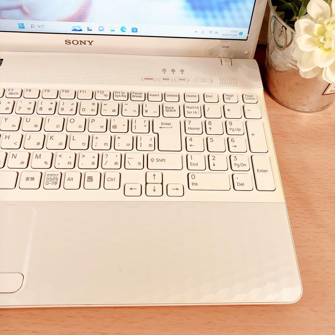 Windows11✨SSDで快適☘️大人気VAIOカメラ付すぐ使えるノートパソコン