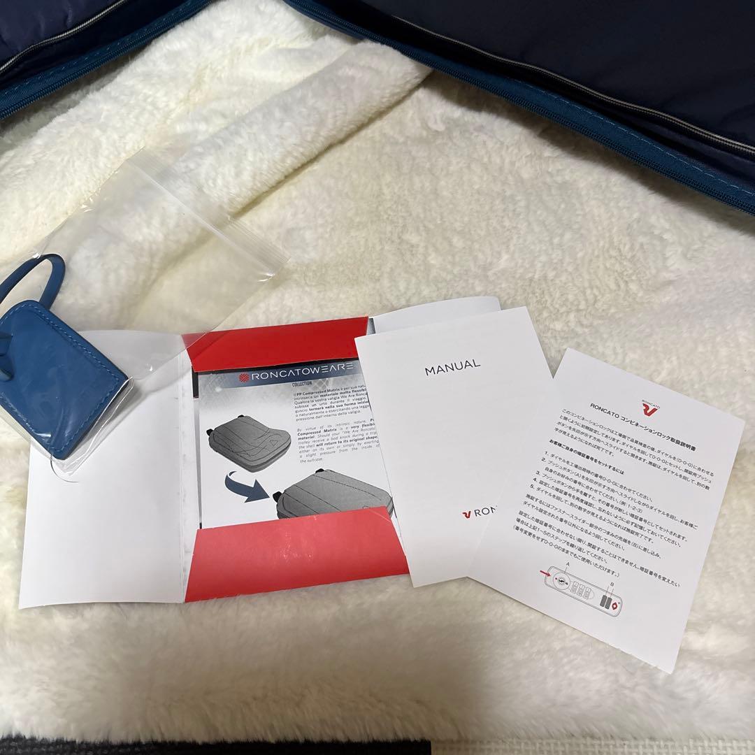 ［新品］RONCATO ネイビー キャリーケース　92Ｌ