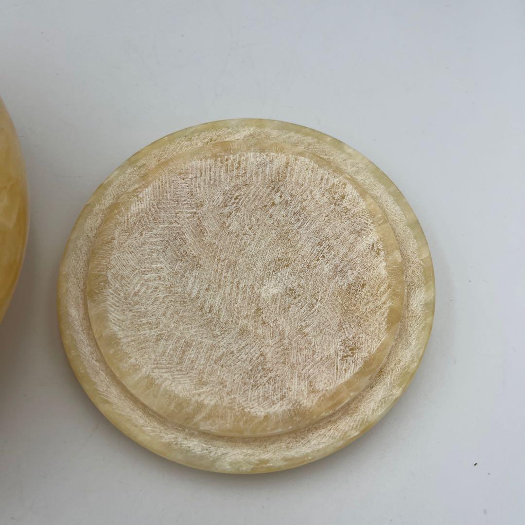 【希少】【美品】大理石 囲碁 碁石 囲碁 囲碁道具 2個セット