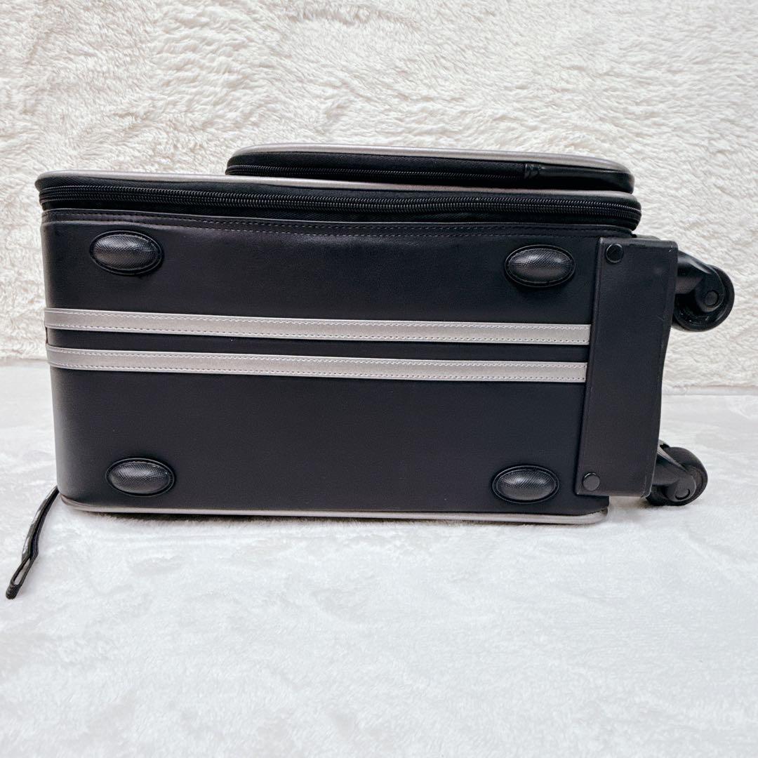 美品✨ SWANY　本革 レザー　機内持込　ビジネス キャリーケース　南京錠つき