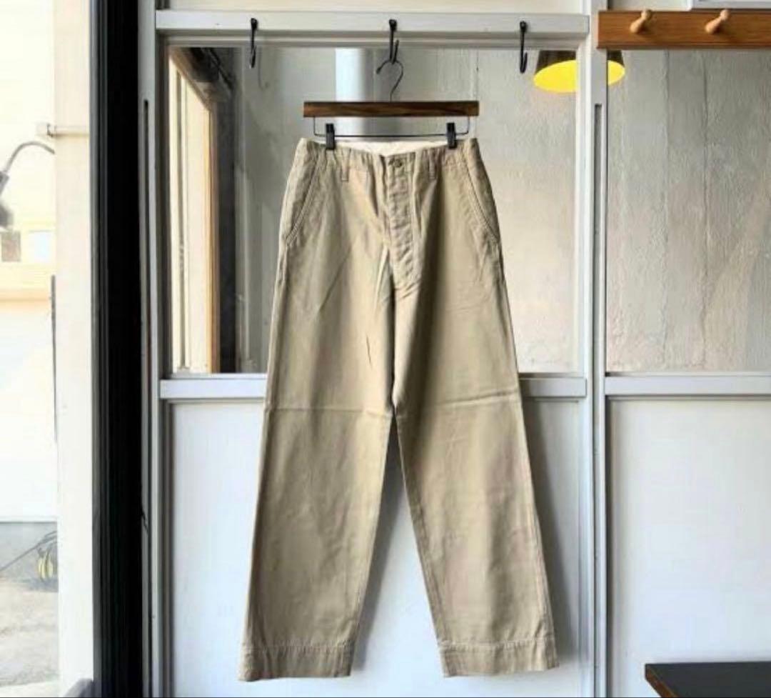 comoli khaki chino チノパン コモリ　スラックス
