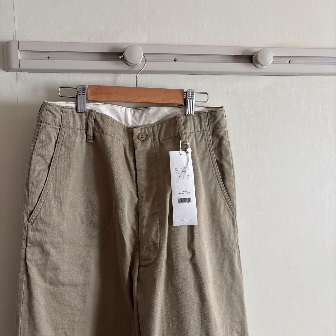 comoli khaki chino チノパン コモリ　スラックス