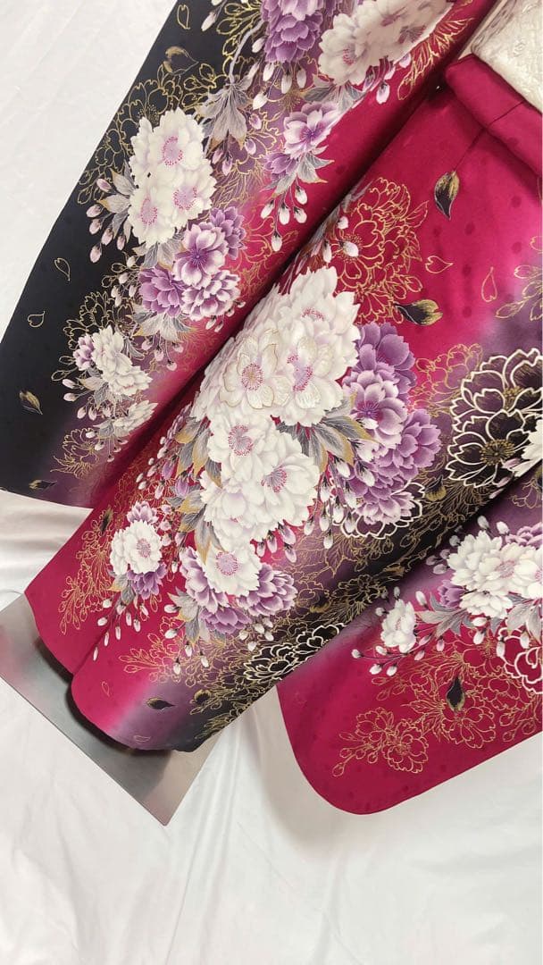 よしたか品 振袖6点セット　振袖フルセット　花柄. 成人式 正絹
