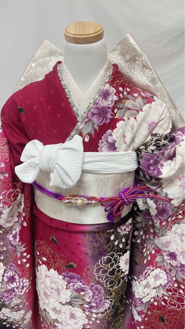 よしたか品 振袖6点セット　振袖フルセット　花柄. 成人式 正絹