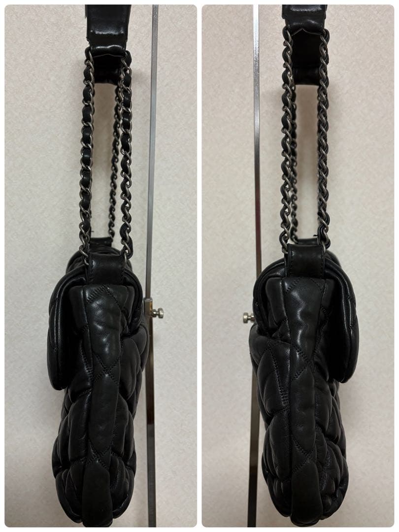 ジ*ー様 CHANEL バブルキルトチェーンショルダーバッグ