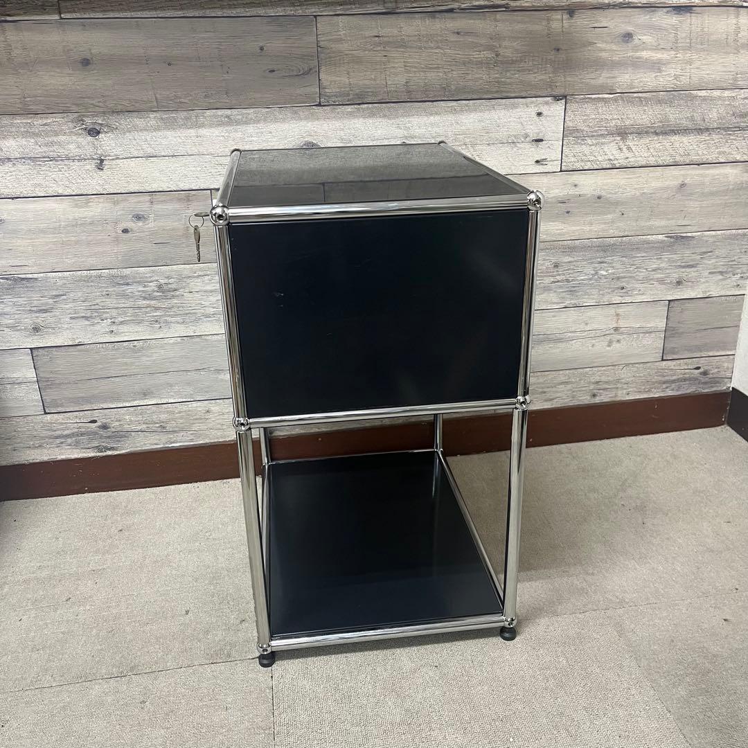 USM Haller １列２段サイドボード 色：黒