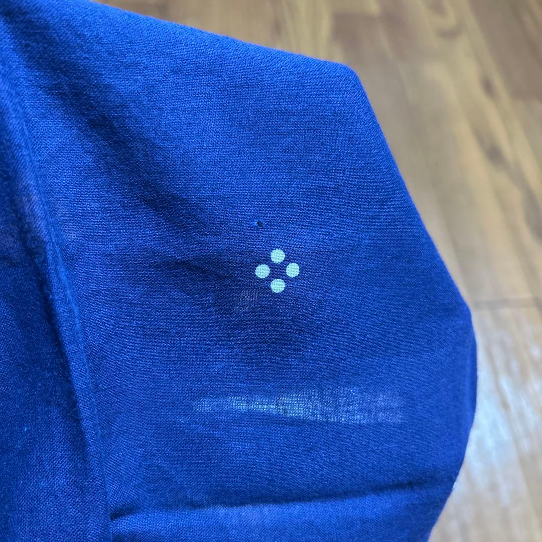 ぽ*い様 40's ネイビー ドット柄 バンダナ　両耳　 下鼻