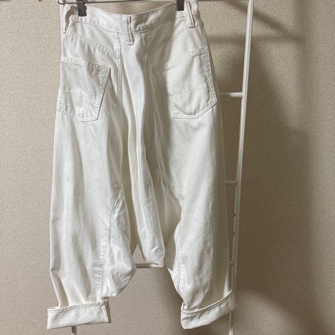 コムデギャルソンGANRYU ホワイトデニムサルエルS