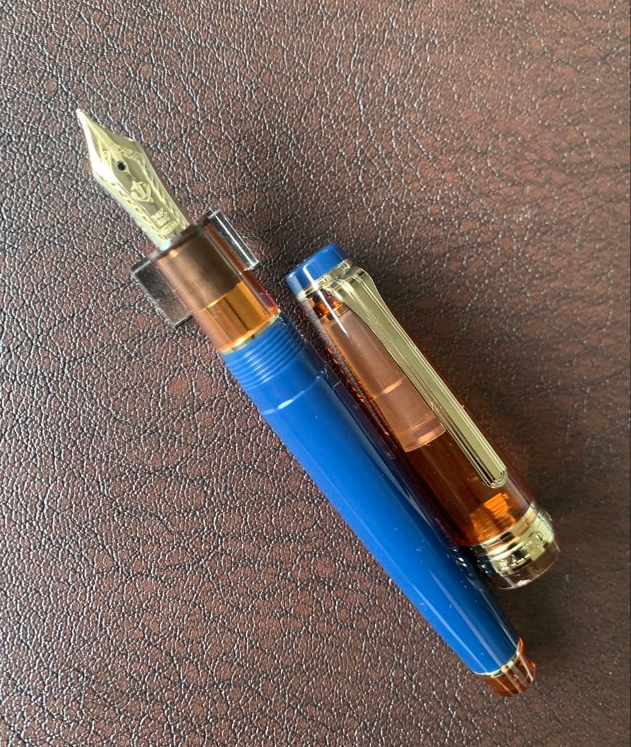 海外限定セーラー万年筆 プロギアスリム 万葉シリーズ#3 柿 MF