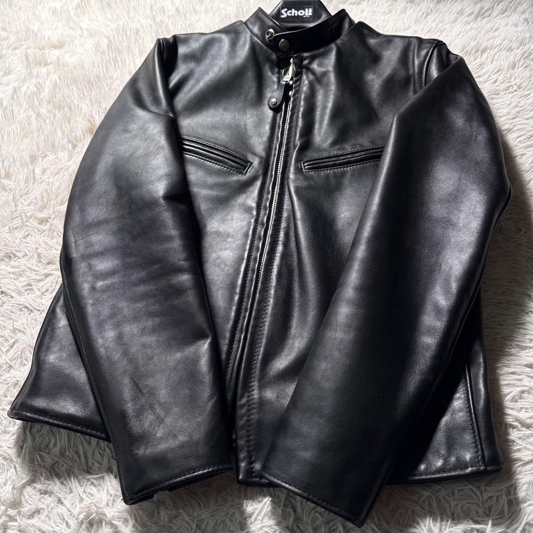 b*o様 極美品/希少モデル✨schott ライダースジャケット 141XJS