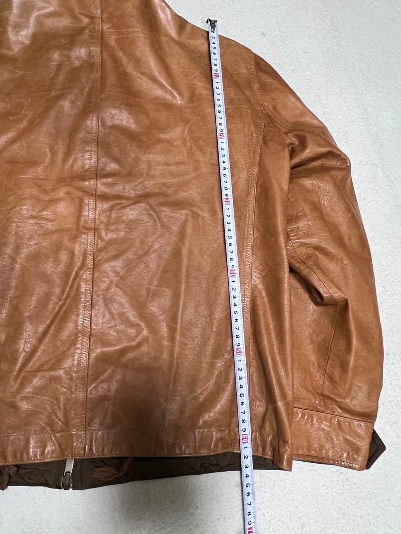 ダナキャラン DKNY ブラウン レザージャケット　美品