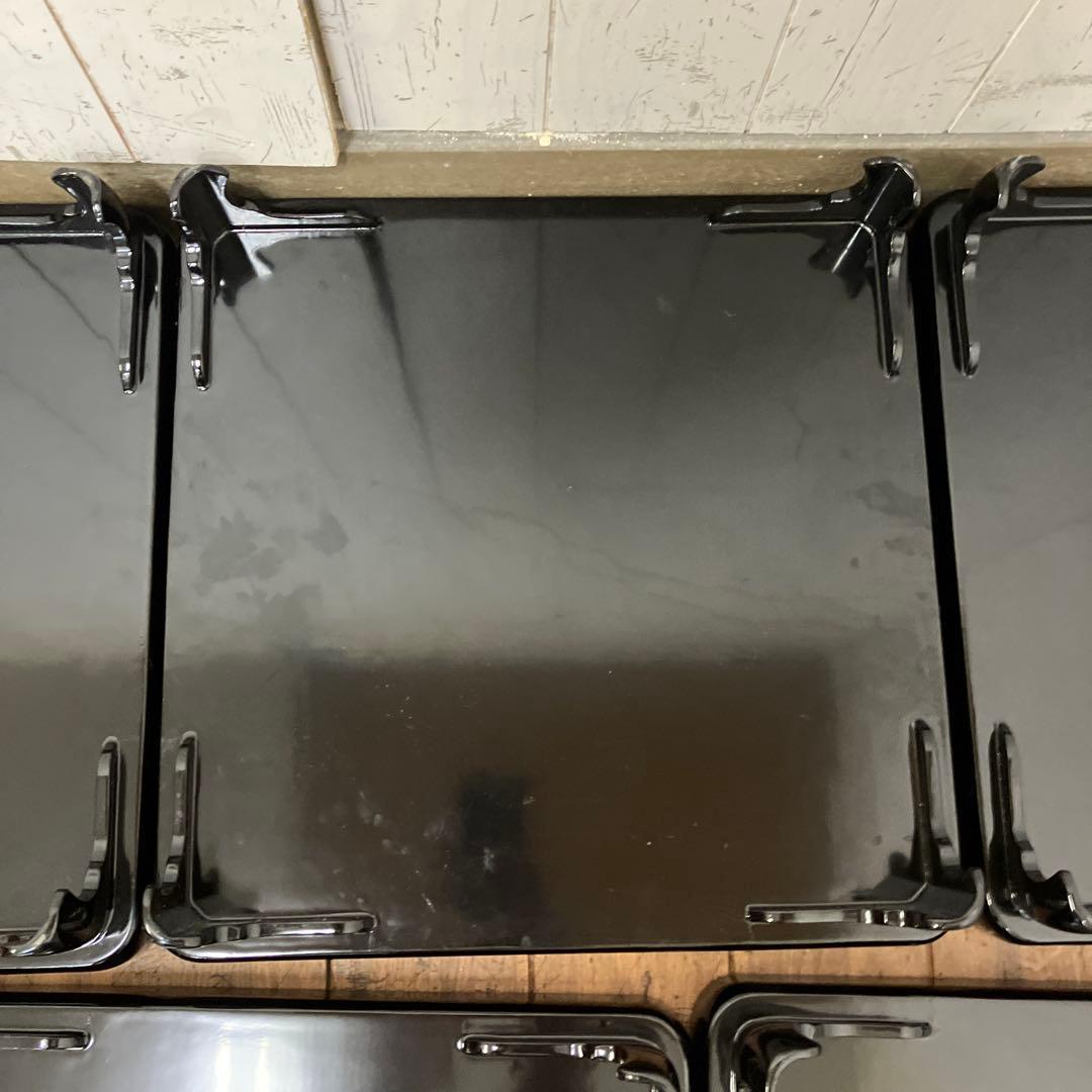 D-4 ② 昭和レトロ 会議膳 膳 御膳5客セット セット売り 四角形 正方形