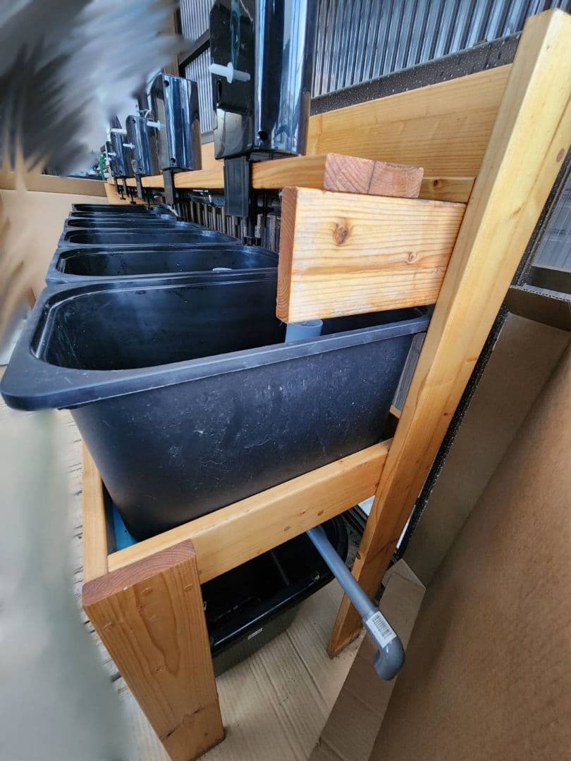 【送料込み】めだか　オーバーフロー型ブリード(育成)台　セット　メダカラック