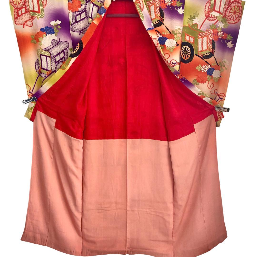 ジュニア　アンティーク　子供着物　七五三　十三詣り　袴　NO14