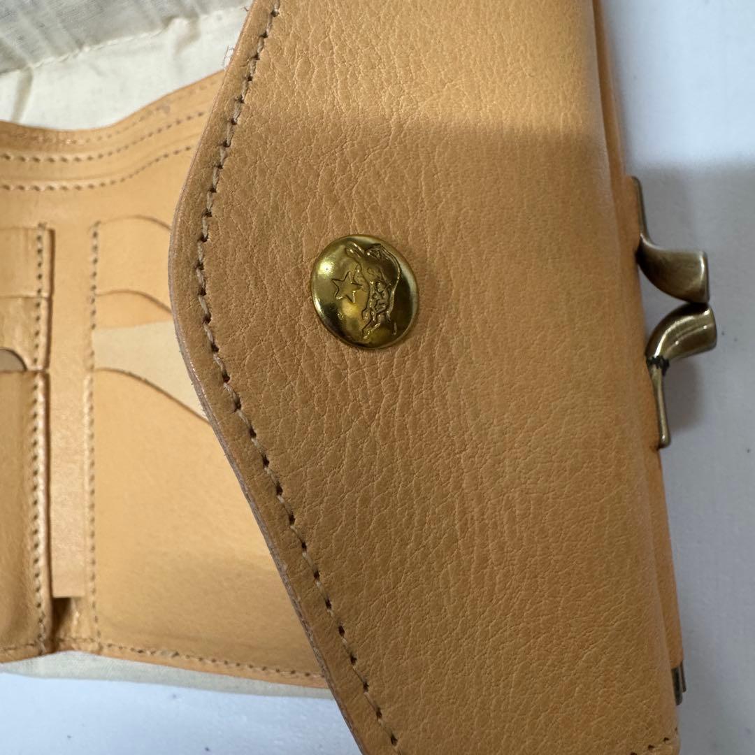 【新品訳あり】イルビゾンテ がま口 2つ折り 財布 natural