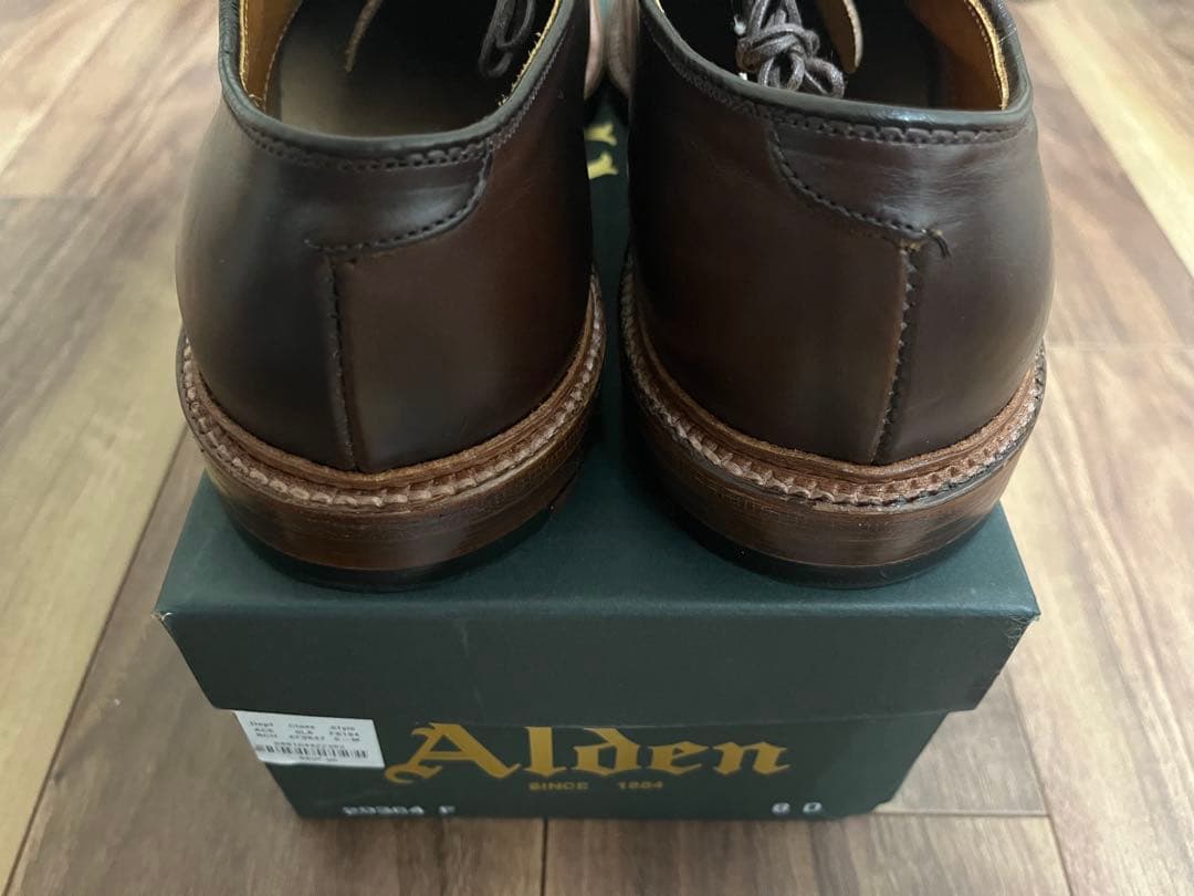 新品 レア オールデン J.CREW別注 US8D クロムエクセル プレーントゥ