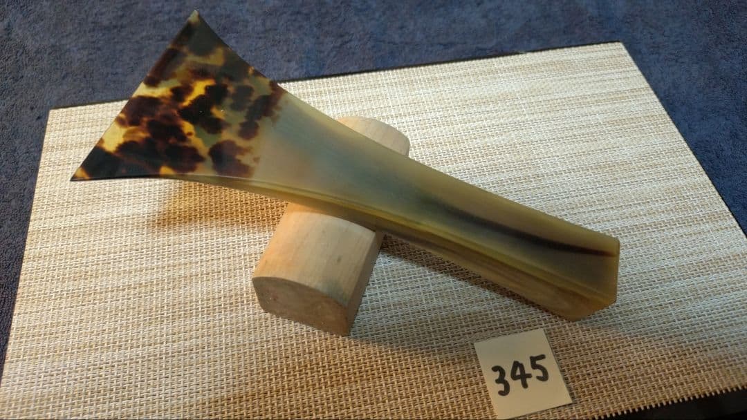 三味線バチ【送料無料】345天然素材　白水牛