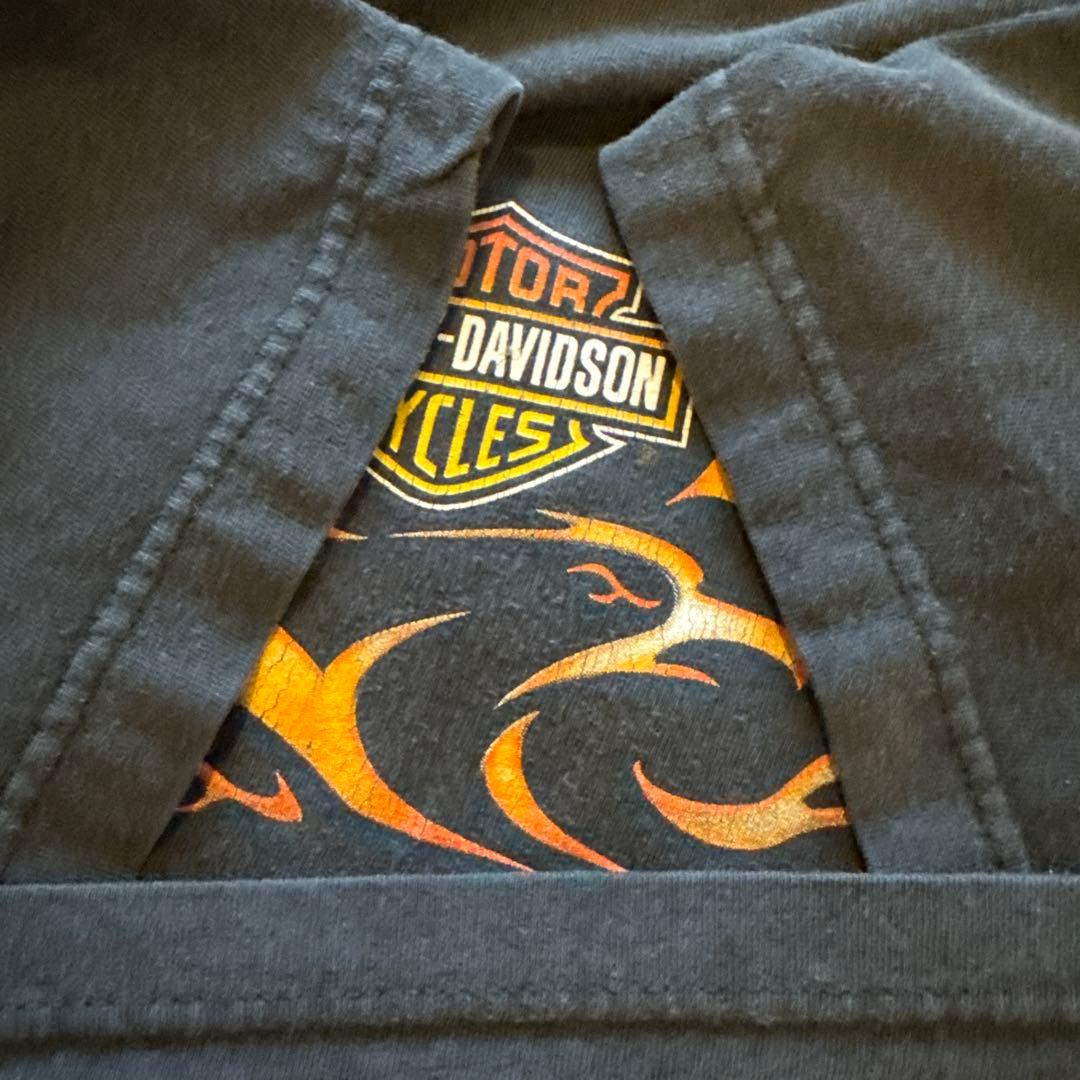 k*s様 希少フレイムファイヤーハーレーharleytシャツXLヴィンテージUS