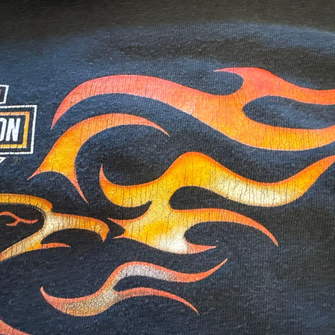 k*s様 希少フレイムファイヤーハーレーharleytシャツXLヴィンテージUS