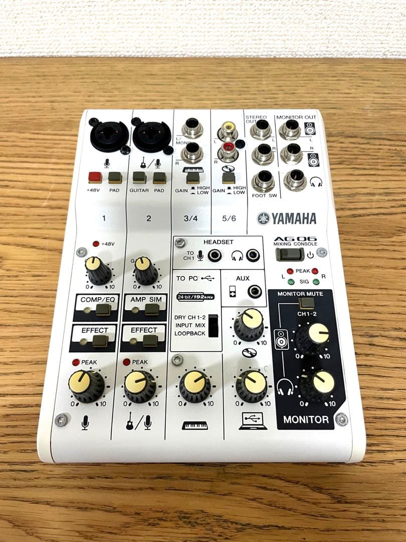 美品 YAMAHA ヤマハ AG06 ミキサー 別売ケース付き