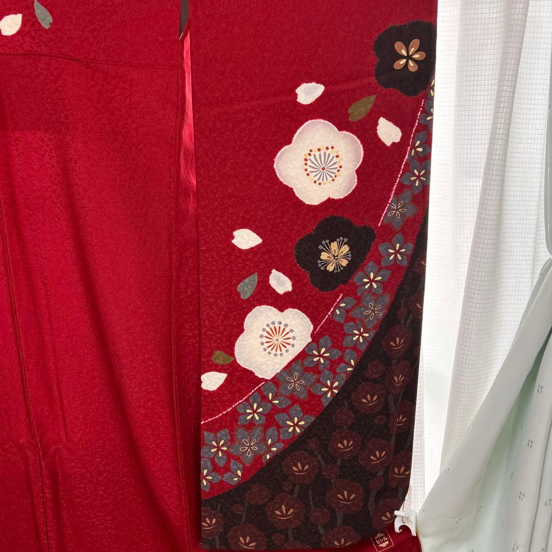 振袖と袋帯セット　絹　丸昌