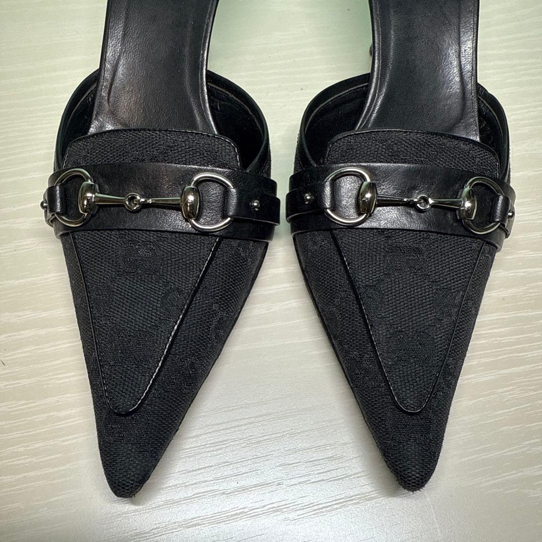 GUCCI ホースビット　ミュール　パンプス　サンダル　グッチ　GG柄