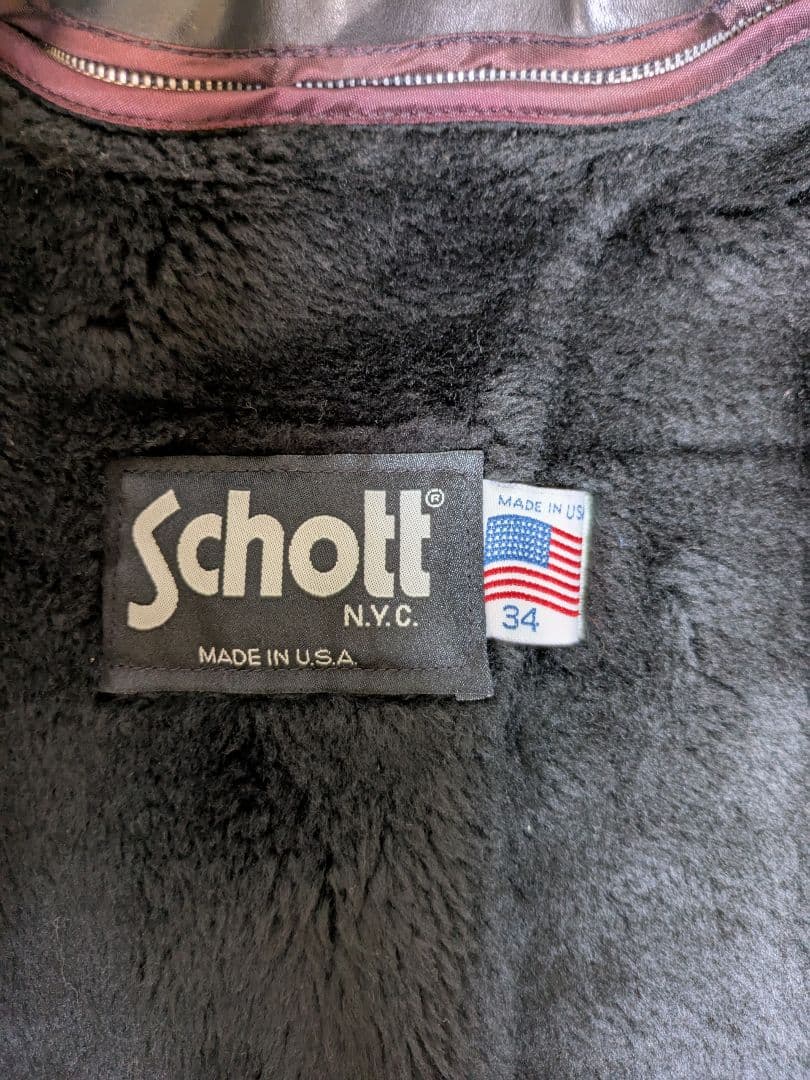 SCHOTT ショット AT101 シングルライダース サイズ34 USA製