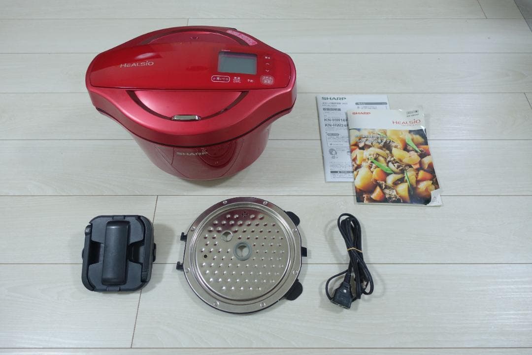 ヘルシオ ホットクック（SHARP KN-HW24F-R）2.4L レッド