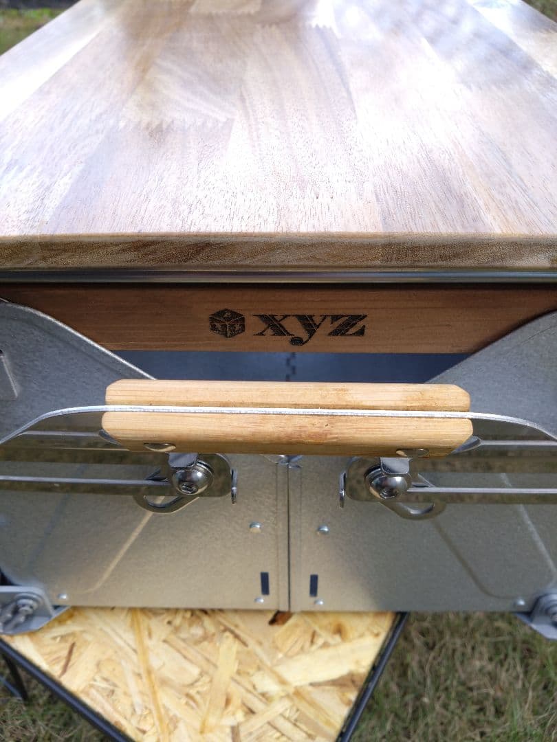 スノーピーク　シェルフコンテナ25用　スライドテーブル天板　ハンドメイド①