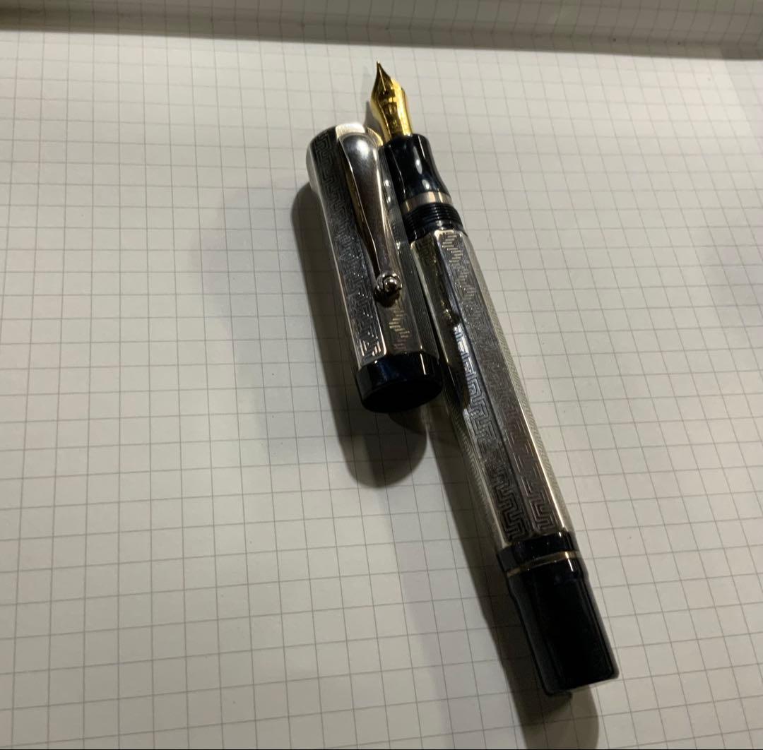 モンテグラッパ　限定万年筆　スターリングシルバー　ペン先 セーラー21K