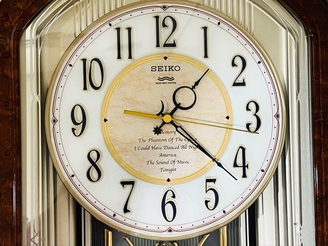 中古美品　セイコー　電波　からくり時計　RE556B ウェーブシンフォニー