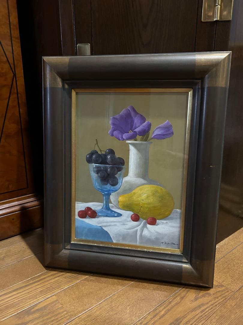 上宇田公仁　作品　油絵　果物