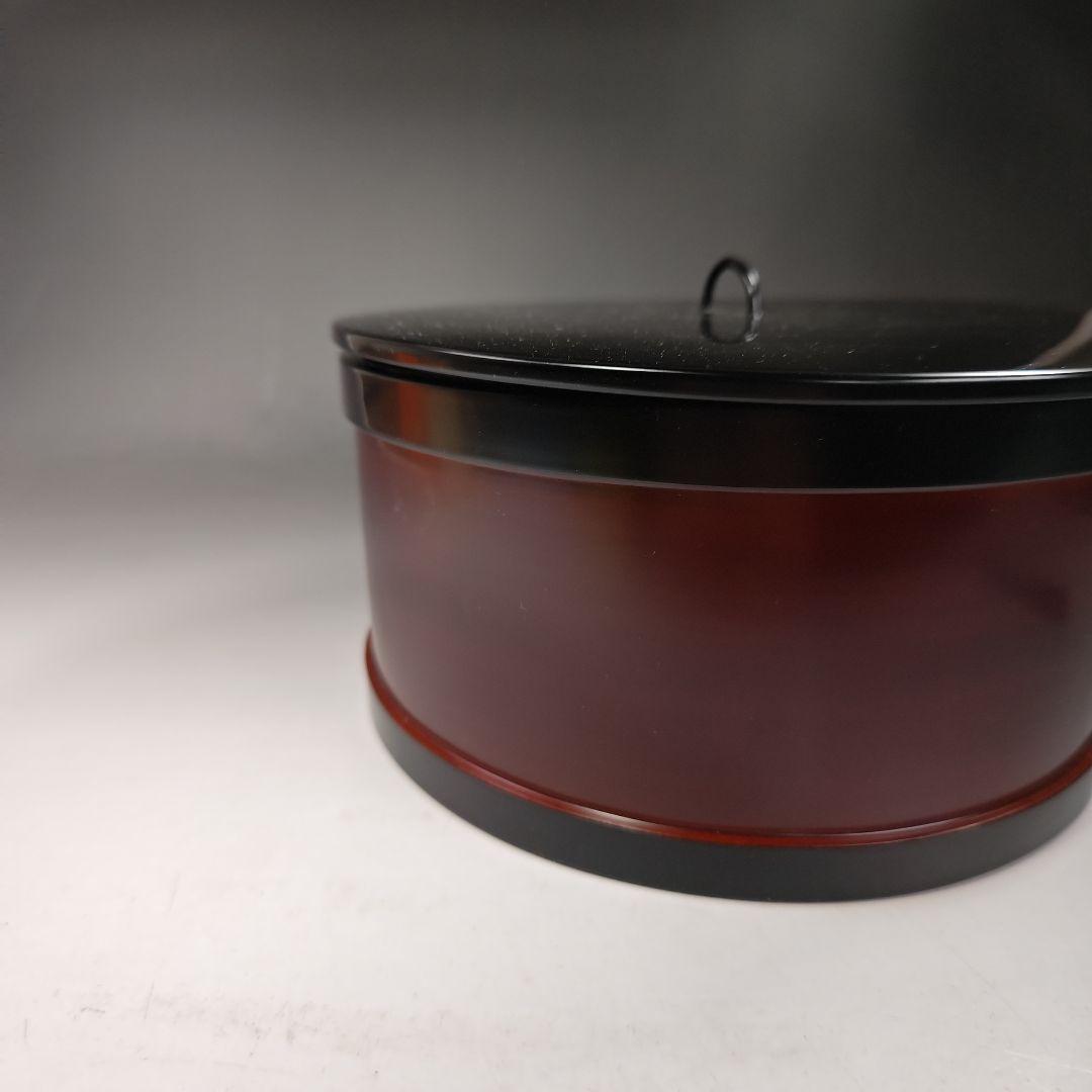 イ448 水指『漆専堂』『桶形水指　替蓋　共箱』漆塗　茶道具